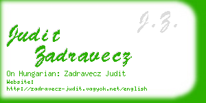 judit zadravecz business card